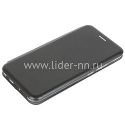 Чехол-книжка для Huawei Honor 10 Brauffen (горизонтальный флип) черная (пакет)