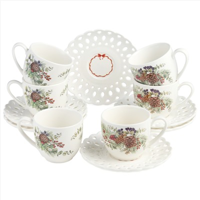 НАБОР ЧАЙНЫЙ LEFARD "CELEBRATION" НА 6 ПЕР. 12 ПР. 250 МЛ (КОР=6НАБ.)