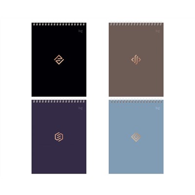 Блокнот А5 40л. на гребне BG "Моноколор. Классика"