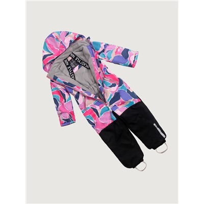 Комбинезон утеплённый для девочки NIKASTYLE 8м1225 Ягода черный