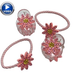 Набор детских аксессуаров для волос (крабик 2 + резинка 2) тип 5