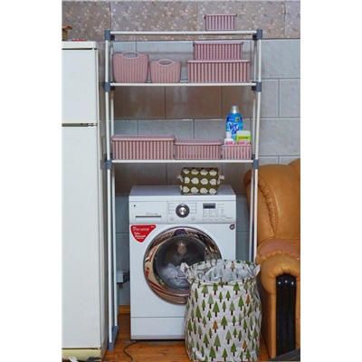 Стеллаж SHT-SS16 для санузлов
                        серый / белый