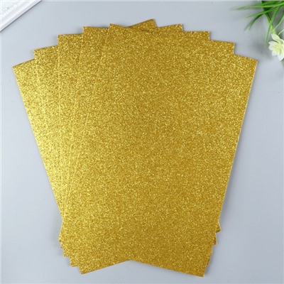 Фоамиран глиттерный Magic 4 Hobby 2 мм цв. золото, 20×30 см