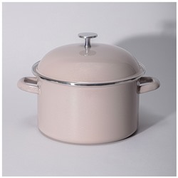 КАСТРЮЛЯ AGNESS ЭМАЛИРОВАННАЯ С ЭМАЛ.КРЫШКОЙ СЕРИЯ "CHARM" 3,5 Л, 22*12,5 СМ