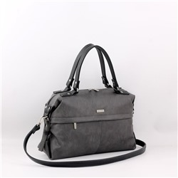 Сумка 110 македония серый+черный ХИТ продаж