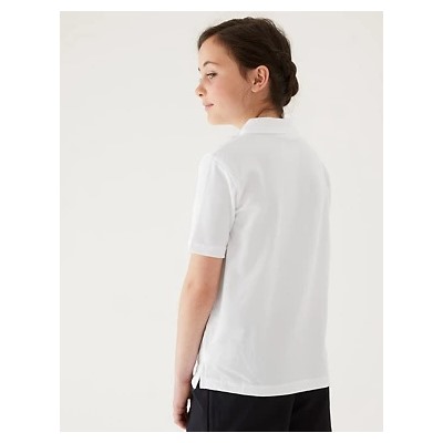 2pk Unisex Easy Dressing School Polo Shirts (3-18 Yrs)