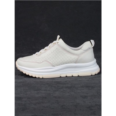 05-PDL250-2 LT. BEIGE Кроссовки женские (натуральная кожа)