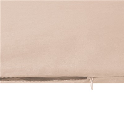 Комплект постельного белья из премиального сатина бежевого цвета из коллекции Essential, 200х220 см