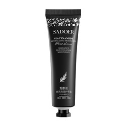Крем для рук с ниацинамидом и ароматом эбенового дерева SADOER Niacinomide Revitalizing moisturize hand Cream, 30 гр