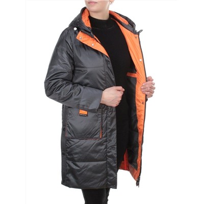 8188 DK. GRAY Пальто демисезонное женское Cloud Lag Cat (100 гр. синтепон)