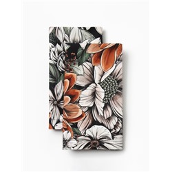Набор салфеток с декорат. кольцами Этель Meadow flower 40х40 см - 2 шт, 100% хлопок, саржа