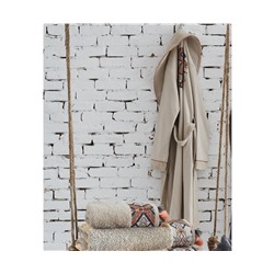 Подарочный Набор Халат + Полотенце + Тапочки (XL) Pamira Bej Bayan Bornoz Seti - Xlarge- EcoCotton