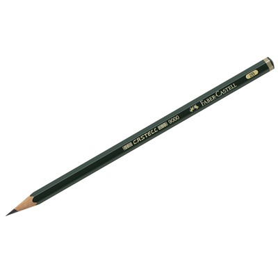 Карандаш ч/г Faber-Castell "Castell 9000" 2B, заточен.