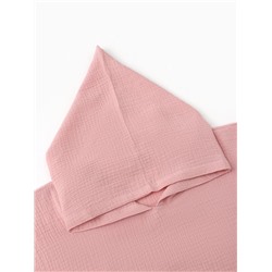 Пончо муслиновое детское LoveLife, 56×70 см, 100% хлопок, 120 г/м², пудровое