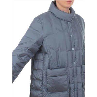 H24-328 BLUE Куртка пуховая облегченная женская (белый утиный пух)