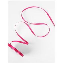 Лента атласная, 6 мм, 23±1 м, ярко-розовая