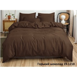 “Акция Простыня на резинке Моноколор “Горький Шоколад” Микрофибра