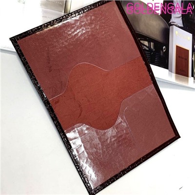 Обложка для паспорта тёмно-бордовая