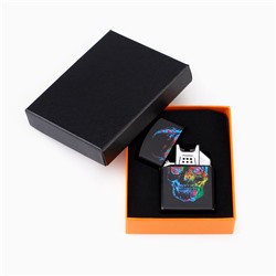 Зажигалка электронная «Череп», дуговая, от USB