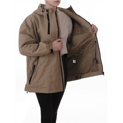 3103 BEIGE Куртка демисезонная женская (100 гр. холлофайбер)