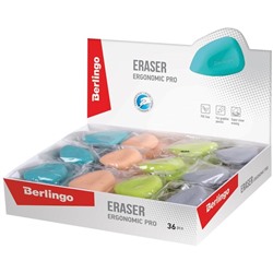 Ластик Berlingo "Ergonomic Pro", фигурный, термопластичная резина, 50*32*15мм