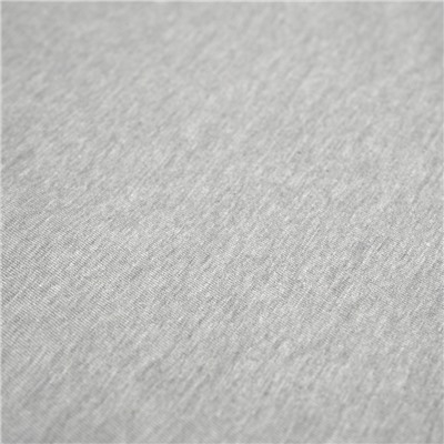 Простыня на резинке из хлопкового трикотажа серого цвета из коллекции Essential, 180х200х30 см