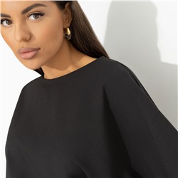 Платье из костюмной ткани, Ты входишь–мода замирает (черное)