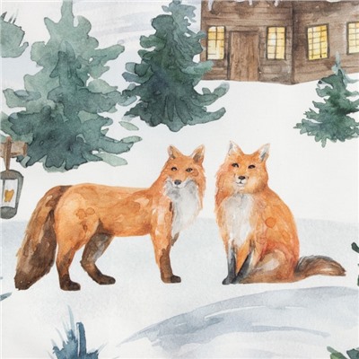 Полотенце Этель Forest animals 40×73 см, 100% хлопок, саржа 190 г/м²