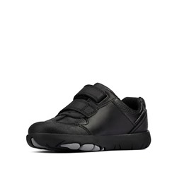 Baby Leather Riptape School Shoes (Toddler size 7-9.5)