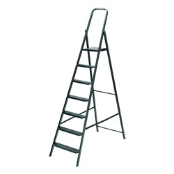Стремянка 7 ступеней, компактная, стальная Сибртех