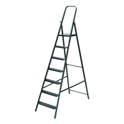 Стремянка 7 ступеней, компактная, стальная Сибртех