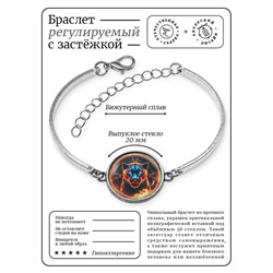 BSI-0094 Браслет металлический Огненная пантера