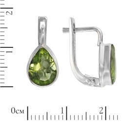 Серьги 'Мара' с хризолитом ИАСК37107Х09ХЛN1