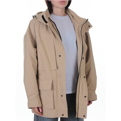 3106 BEIGE Куртка демисезонная женская (100 гр. холлофайбер)