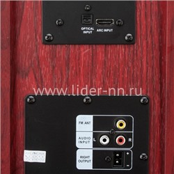 Колонка 10" (30-32 HOME SOUND) динамик 6шт/2х10"; 2х4"; 2х1.5" комплект 2 колонки ELTRONIC (красная)