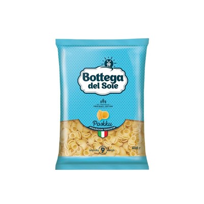 «Bottega del Sole», макаронные изделия «Рожки», 400 г