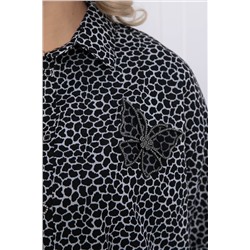 Рубашка Сладкий поцелуй (черно-серая) Б12328-4