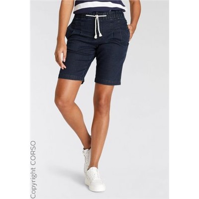 Jeansshorts Ruffle Waist