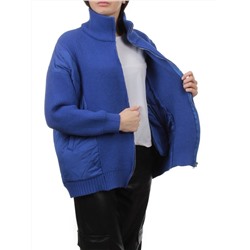 3155 BLUE Куртка-кардиган женская (90% хлопок, 10% синтепон)