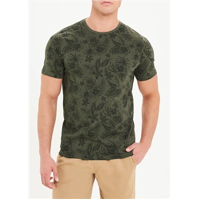 Leaf Print T-Shirt