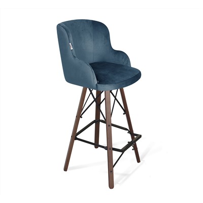 Стул барный SHT-ST39/S80
                        тихий океан / темный орех