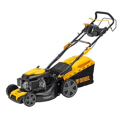 Газонокосилка бензиновая GLD-460SP-VE, 146 см3, шир. 46см, привод, вариатор, эл.старт, 60 л Denzel