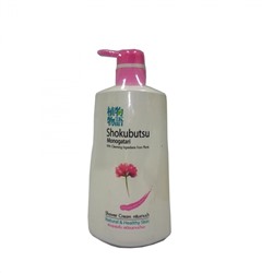 Крем-гель для душа с молочными протеинами Shokubutsu Monogatari Chinese Milk Vetch Shower Cream, CJ LION  500 мл