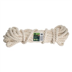 Веревка х/б, D 12 мм, L 11 м, крученая, 299 кгс Сибртех