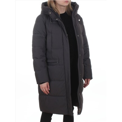 2129 DK. GRAY Пальто зимнее женское (200 гр. холлофайбер)
