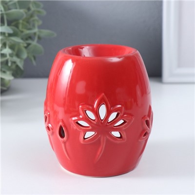 Аромалампа для эфирных масел «Лотосы», керамика, 8.5×8.5×9.5 см, МИКС