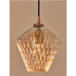 Светильник подвесной Mystic Aura, Ø20 см, янтарно-золотой