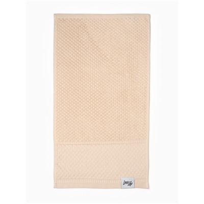 Полотенце махровое LoveLife «Ордос» 30×50 см, бежевое, 100% хлопок, 430 г/м²
