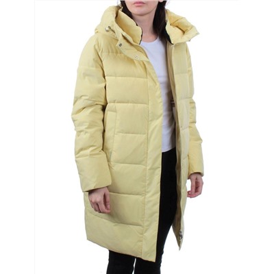 56181 YELLOW Пальто зимнее женское (холлофайбер 150 гр.)