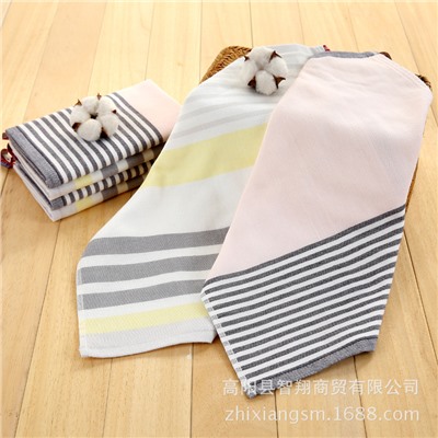 New product Double-layer gauze wool square towel, high-speed square hanging towel, kitchen towel, factory price wholesale cotton gauze